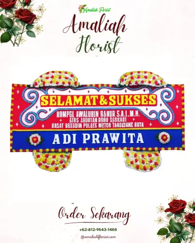 Karangan Bunga Ucapan Selamat di Lamaru